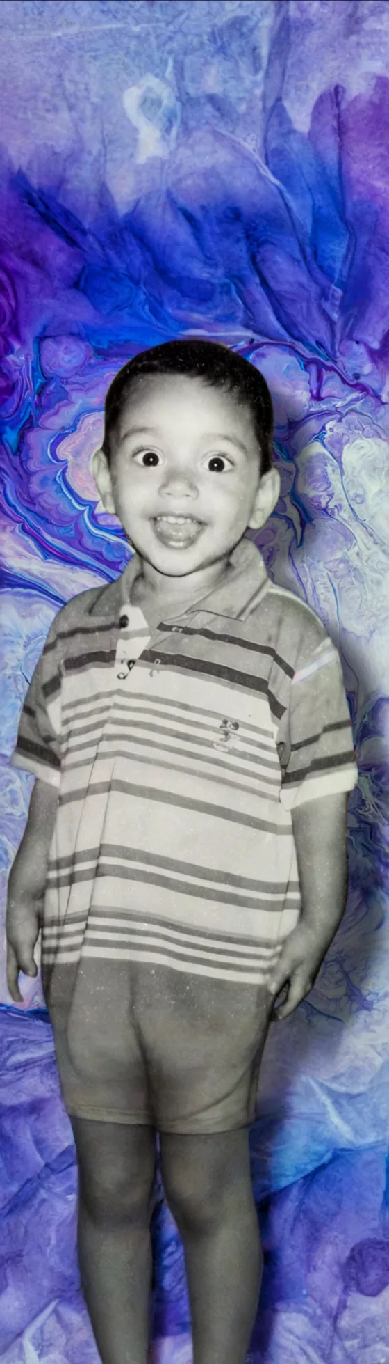 Albin Sigi as a kid